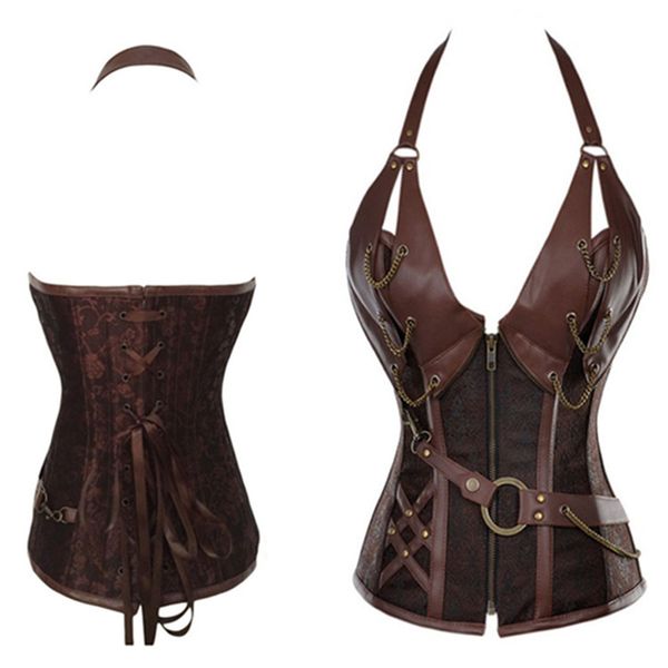 bustiers & corsets 2021 gothic faux leather corset slimming body shaper women slim waist trainer bustier plus size s - 4xl 5xl 6xl, Black;white
bustiers & corsets 2021 gothic faux leather corset slimming body shaper women slim waist trainer bustier plus size s - 4xl 5xl 6xl, Black;white
