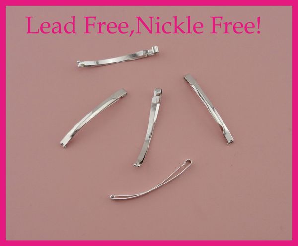 50pcs silver finish 6.0cm 2.35" plain slim metal hair snap barrettes hair clips for hairpiece clip findings at lead nickle free, Golden;silver
50pcs silver finish 6.0cm 2.35" plain slim metal hair snap barrettes hair clips for hairpiece clip findings at lead nickle free, Golden;silver
