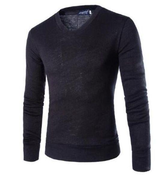 autumn and winter new men's solid color slim v-neck knit sweater fashion casual pullover sweater male, White;black
autumn and winter new men's solid color slim v-neck knit sweater fashion casual pullover sweater male, White;black