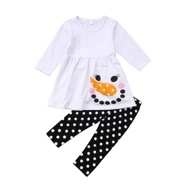2018 baby girls white dress cartoon snowman christmas outfit white dot pants leggings outfits cute set 1-7y
2018 baby girls white dress cartoon snowman christmas outfit white dot pants leggings outfits cute set 1-7y