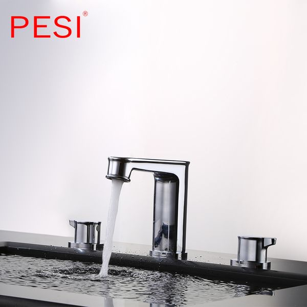 wholesale all brass deck mounted basin faucet double handle bathroom mixer tap and cold faucet rotation,chrome
wholesale all brass deck mounted basin faucet double handle bathroom mixer tap and cold faucet rotation,chrome