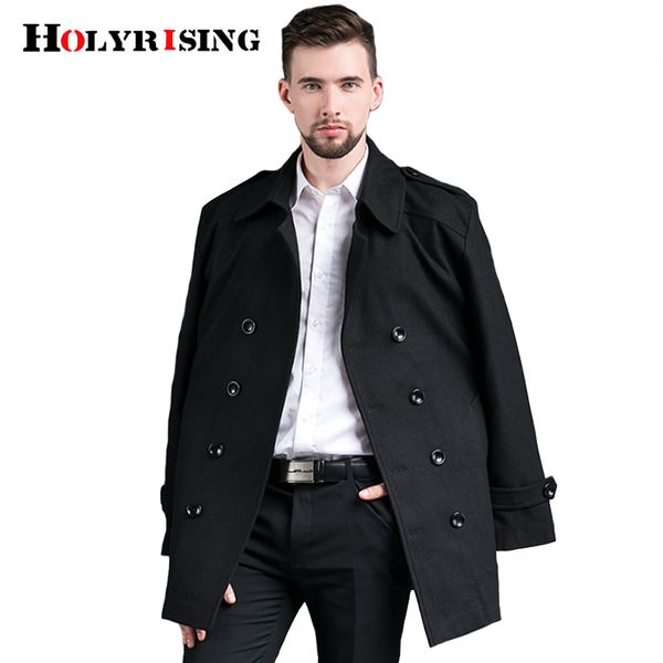 holyrising 70% wool winter wool coat abrigo hombre new design double breasted causal coat for mens & blends 18438-5, Black
holyrising 70% wool winter wool coat abrigo hombre new design double breasted causal coat for mens & blends 18438-5, Black
