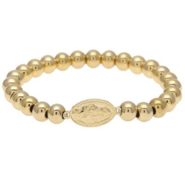 the bling king stainless ssteel virgin mary rosary rhinestone beads gold silver handmade bracelet men women religious gift, Golden;silver
the bling king stainless ssteel virgin mary rosary rhinestone beads gold silver handmade bracelet men women religious gift, Golden;silver