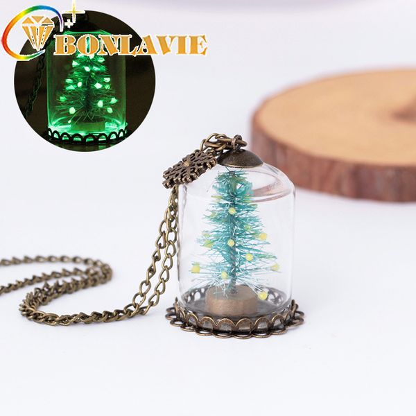 new jewelry handmade romantic snowflake christmas tree glass box luminous pendant necklace vintage women girls christmas gift, Silver
new jewelry handmade romantic snowflake christmas tree glass box luminous pendant necklace vintage women girls christmas gift, Silver