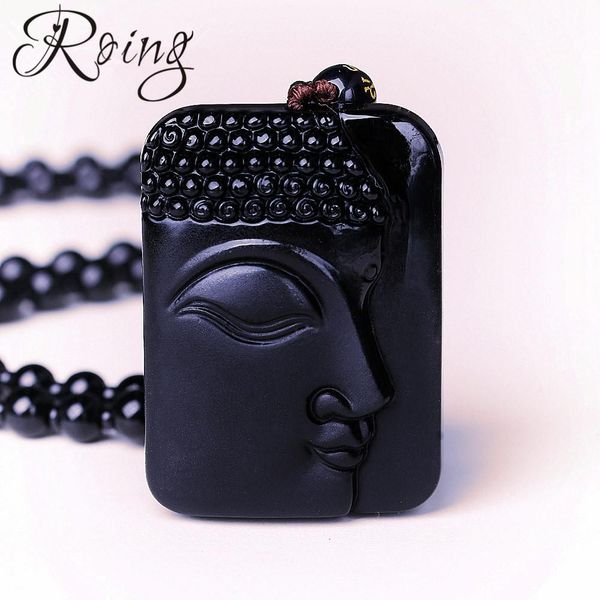 roing natural obsidian buddha head amulet pendant necklace for women men carving bead chain blessing lucky women jewelry f012, Silver
roing natural obsidian buddha head amulet pendant necklace for women men carving bead chain blessing lucky women jewelry f012, Silver