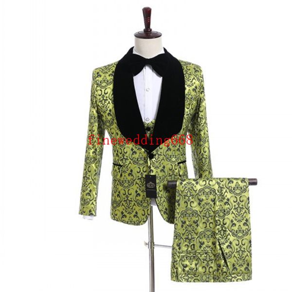 and fine jacquard custom color wedding groom tuxedos men suits wedding/prom/dinner man blazer(jacket+tie+vest+pants, Black;gray
and fine jacquard custom color wedding groom tuxedos men suits wedding/prom/dinner man blazer(jacket+tie+vest+pants, Black;gray