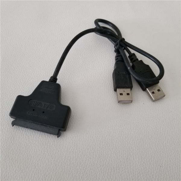 

SATA 7+15Pin 22Pin to Dual USB 3.1 Aadapter Cable Easy Drive Solid State Disk Connection Cable fo SSD 2.5inch Hard Drive