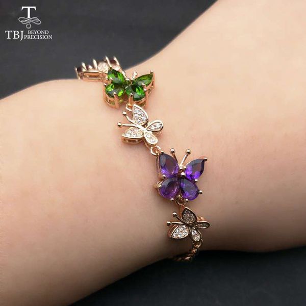 tbj ,2017 colorful butterfly bracelet with natural colorful gemstones bracelet in 925 sterling silver with gift box, Golden;silver
tbj ,2017 colorful butterfly bracelet with natural colorful gemstones bracelet in 925 sterling silver with gift box, Golden;silver