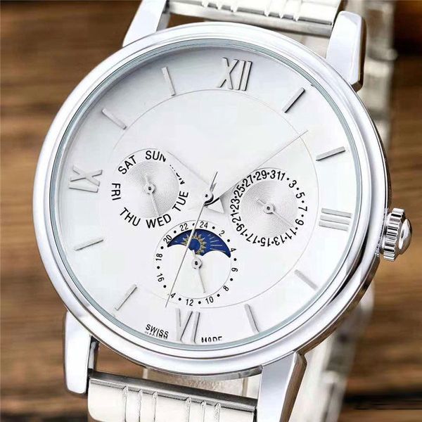 fashion mens watches full stainless steel band business quartz wrist watch for men gift all small dials work clocks, Slivery;brown
fashion mens watches full stainless steel band business quartz wrist watch for men gift all small dials work clocks, Slivery;brown