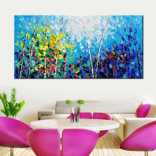 hand painted wall pop art abstract blue palette knife forest landscape wall picture living room bedroom home decor art
hand painted wall pop art abstract blue palette knife forest landscape wall picture living room bedroom home decor art
