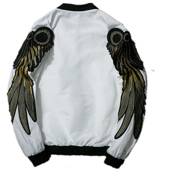 mens jacket autumn embroidery gold eagle wings stand collar bomber jacket outwear fashion men's coat, Black;brown
mens jacket autumn embroidery gold eagle wings stand collar bomber jacket outwear fashion men's coat, Black;brown