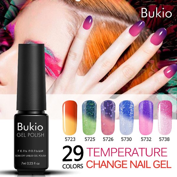 bukio semi permanent gel nail polish 29 colors 7ml temperature change gel lacquer nails art thermal varnish uv lamp manicure, Red;pink
bukio semi permanent gel nail polish 29 colors 7ml temperature change gel lacquer nails art thermal varnish uv lamp manicure, Red;pink