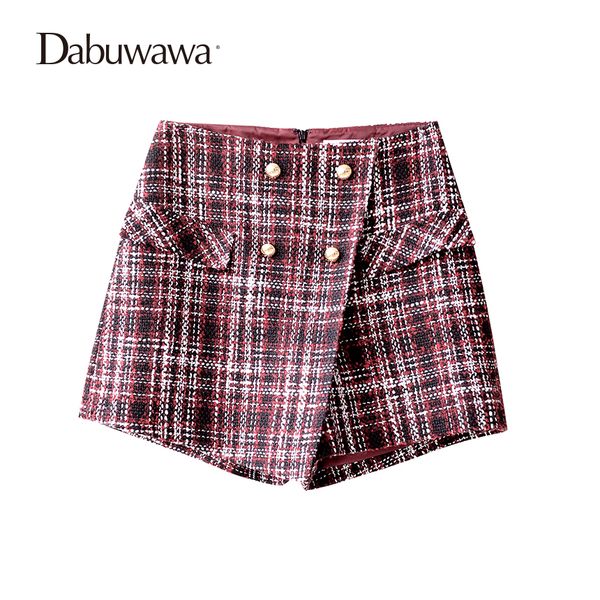 dabuwawa wine red short women plaid vintage wool skirt shorts for winter ladies plaid shorts, White;black
dabuwawa wine red short women plaid vintage wool skirt shorts for winter ladies plaid shorts, White;black