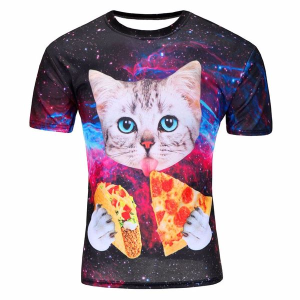 2018 новый galaxy space 3d майка прекрасный кин кот есть пицца смешные топы tee с коротким рукавом летние рубашки для мужчин челнока мода, White;black
2018 новый galaxy space 3d майка прекрасный кин кот есть пицца смешные топы tee с коротким рукавом летние рубашки для мужчин челнока мода, White;black