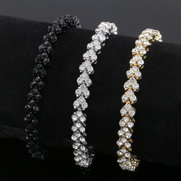 hip hop diamonds tennis bracelet men trendy simple chain jewelry 8.26 inches three colors golden silver black
hip hop diamonds tennis bracelet men trendy simple chain jewelry 8.26 inches three colors golden silver black