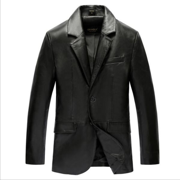 s-5xl 2018 new men's clothing sheep leather genuine leather suits jacket single-breasted suit collar coat casual blazers jacket, White;black
s-5xl 2018 new men's clothing sheep leather genuine leather suits jacket single-breasted suit collar coat casual blazers jacket, White;black