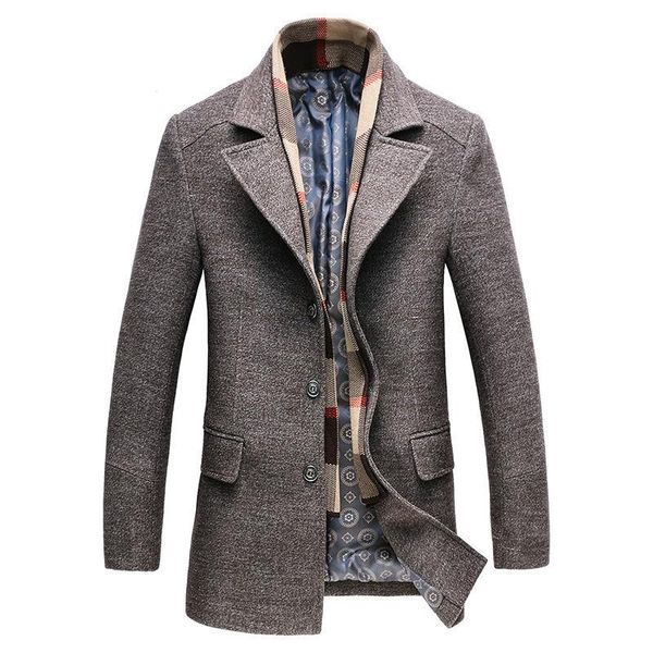 autumn winter casual men wool coats thick warm jackets single button outwear mens jackets and coats solid coffee gray m-4xl, Black
autumn winter casual men wool coats thick warm jackets single button outwear mens jackets and coats solid coffee gray m-4xl, Black