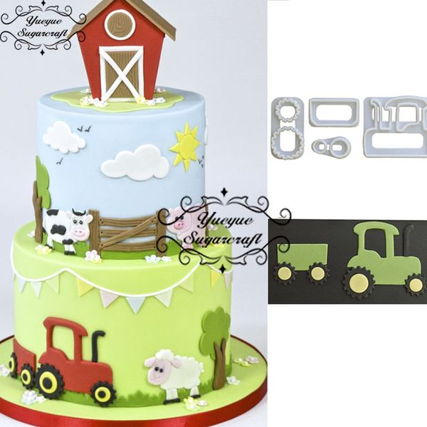yueyue sugarcraft trctor 4pc/set plastic fondant cutter cake mold fondant mold cake decorating tools sugarcraft bakeware
yueyue sugarcraft trctor 4pc/set plastic fondant cutter cake mold fondant mold cake decorating tools sugarcraft bakeware