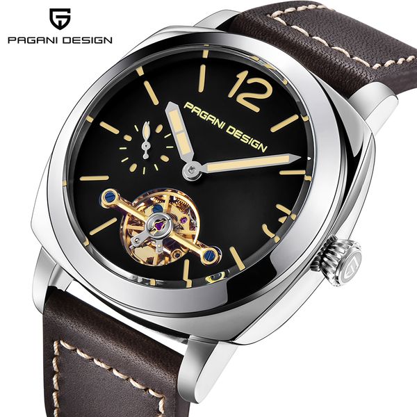 pagani luxury fashion casual business men's watch automatic waterproof sport wristwatch mechanical male watch relogio masculino, Slivery;brown
pagani luxury fashion casual business men's watch automatic waterproof sport wristwatch mechanical male watch relogio masculino, Slivery;brown