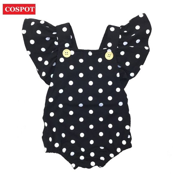 cospot baby girls dot rompers girl summer cotton ruffle sleeve romper toddler fashion jumpsuit newborn girl's cotton jumper d30, Blue
cospot baby girls dot rompers girl summer cotton ruffle sleeve romper toddler fashion jumpsuit newborn girl's cotton jumper d30, Blue