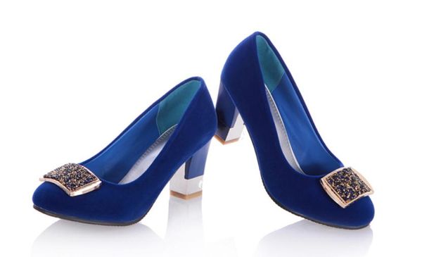 send 2018 autumn high heels single shoes coarse heel women's shoes water drill, Black
send 2018 autumn high heels single shoes coarse heel women's shoes water drill, Black