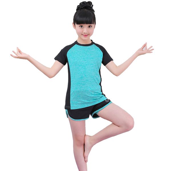 2018 summer children clothing set short sleeve +shorts girls sport suit fitness yoga teenage girls tracksuit set dq860, White
2018 summer children clothing set short sleeve +shorts girls sport suit fitness yoga teenage girls tracksuit set dq860, White