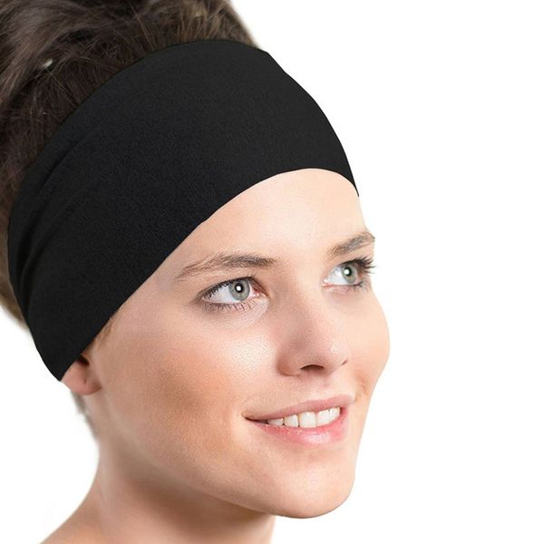 men women elastic headband women sport yoga headband biker wide stretch ribbon hairband, Yellow;black
men women elastic headband women sport yoga headband biker wide stretch ribbon hairband, Yellow;black