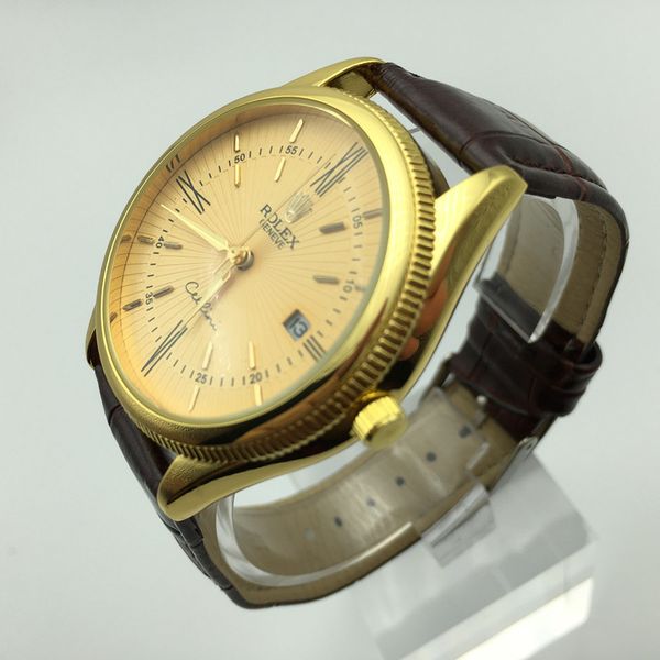 Classic high quality men and women students simple leather fashion trend calendar waterproof quartz watch gift table
Classic high quality men and women students simple leather fashion trend calendar waterproof quartz watch gift table