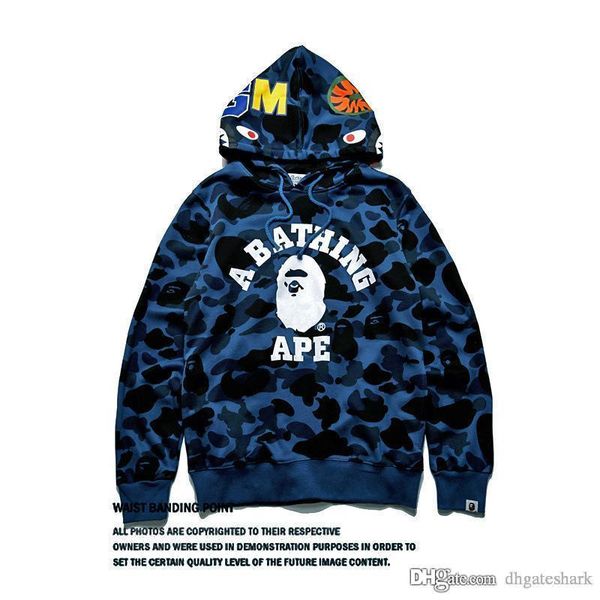 2017 autumn winter men's camouflage shark head print pullover hoodies sweatshirt fashion casual jecket hoodies ing, Black
2017 autumn winter men's camouflage shark head print pullover hoodies sweatshirt fashion casual jecket hoodies ing, Black