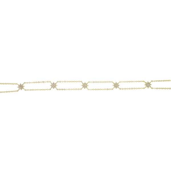 double chain starburst northstar choker necklace for women 2018 christmas gift elegance cz chocker chains, Silver
double chain starburst northstar choker necklace for women 2018 christmas gift elegance cz chocker chains, Silver