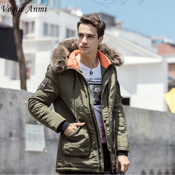 vogue anmi winter jacket men long windproof 2017 zipper solid hood warm coat thick cotton-padded thicken parkas, Black
vogue anmi winter jacket men long windproof 2017 zipper solid hood warm coat thick cotton-padded thicken parkas, Black