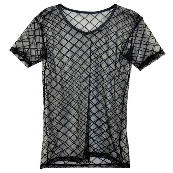 fashion mens t-shirt singlet plaid transparent mesh v neck t shirts gay male exotic tshirt club wear sleepwear undershirt, White;black
fashion mens t-shirt singlet plaid transparent mesh v neck t shirts gay male exotic tshirt club wear sleepwear undershirt, White;black