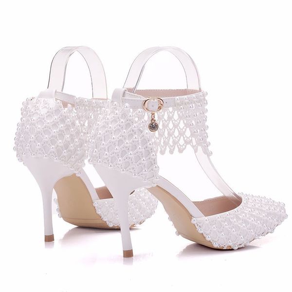 new handmade pointed toe shoes for women white pearls high heel wedding shoes thick heels beautiful lace plus size shoes, Black
new handmade pointed toe shoes for women white pearls high heel wedding shoes thick heels beautiful lace plus size shoes, Black