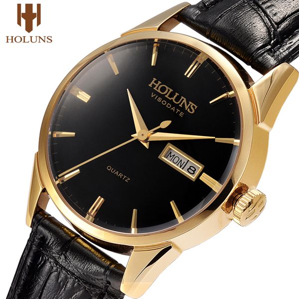 holuns watch men gold mens watches quartz genuine leather wrist watch dress male relogio masculino casual business, Slivery;brown
holuns watch men gold mens watches quartz genuine leather wrist watch dress male relogio masculino casual business, Slivery;brown