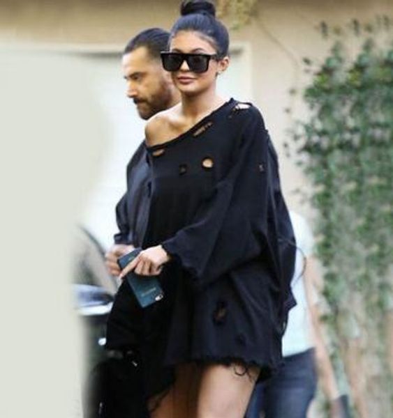 2017 casual solid color frayed holes long sweatshirts o-neck soft dress nz, Black
2017 casual solid color frayed holes long sweatshirts o-neck soft dress nz, Black