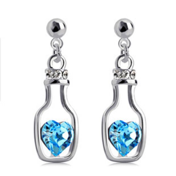 white copper austrian crystal lover drifting lucky bottle pendant earrings classic women swarovski elements jewelry
white copper austrian crystal lover drifting lucky bottle pendant earrings classic women swarovski elements jewelry