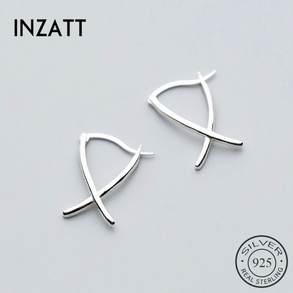 inzatt minimalist personality cross hoop earrings 925 sterling silver for women anniversary party fashion jewelry trendy gift, Golden;silver
inzatt minimalist personality cross hoop earrings 925 sterling silver for women anniversary party fashion jewelry trendy gift, Golden;silver