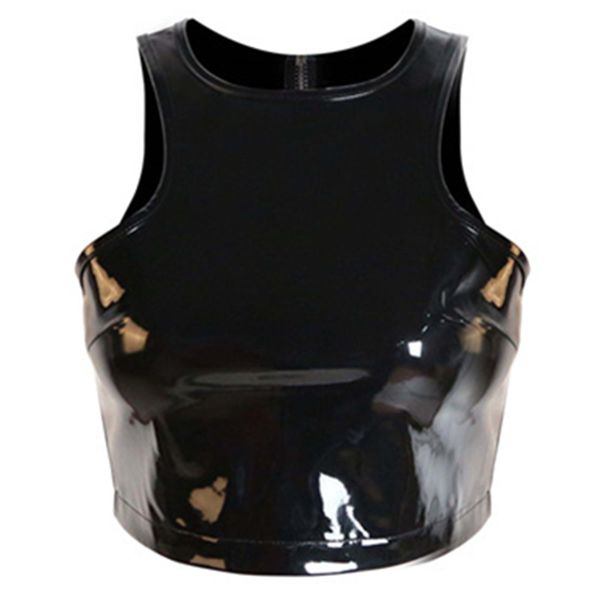 abbille women short crop fetish xxl clubwear crop zip back pvc leather tank wetlook pu tube top, White
abbille women short crop fetish xxl clubwear crop zip back pvc leather tank wetlook pu tube top, White