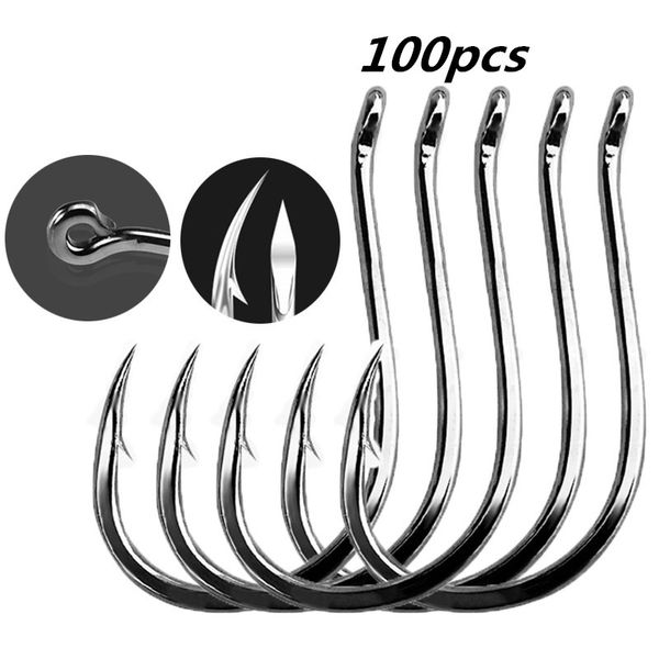 100pcs Hamecons(Acier Fin Au Carbone, De Noir De Carbone De Haute Qualite UnHameonFixéDuTitulaire Fishing Hook (GF) #3-#12 High Carbon
100pcs Hamecons(Acier Fin Au Carbone, De Noir De Carbone De Haute Qualite UnHameonFixéDuTitulaire Fishing Hook (GF) #3-#12 High Carbon