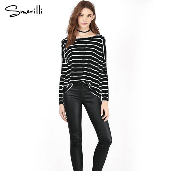 smerilli 2018 autumn new women round neck black and white striped long sleeve casual t-shirt for girls ladies women
smerilli 2018 autumn new women round neck black and white striped long sleeve casual t-shirt for girls ladies women