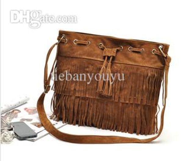 faux suede fringe tassel shoulder bag womens handbags women bags messenger cross body bag bucket bags bolsas femininas 2015
faux suede fringe tassel shoulder bag womens handbags women bags messenger cross body bag bucket bags bolsas femininas 2015