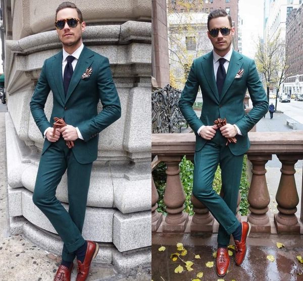 hunter green slim fit mens suit two pieces wedding tuxedos custom made groom formal suits (jacket+pants) 2018, Black;gray
hunter green slim fit mens suit two pieces wedding tuxedos custom made groom formal suits (jacket+pants) 2018, Black;gray