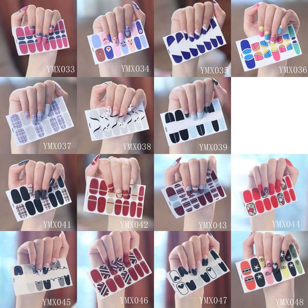 nail art full-cover sticker sheet 14tips sticker polish ymx033-048 gift of file and wood stick, Black
nail art full-cover sticker sheet 14tips sticker polish ymx033-048 gift of file and wood stick, Black