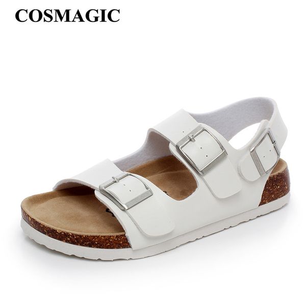 2017 new summer beach cork sandals flat with casual women black white double buckle sandalias valentine shoe ing
2017 new summer beach cork sandals flat with casual women black white double buckle sandalias valentine shoe ing