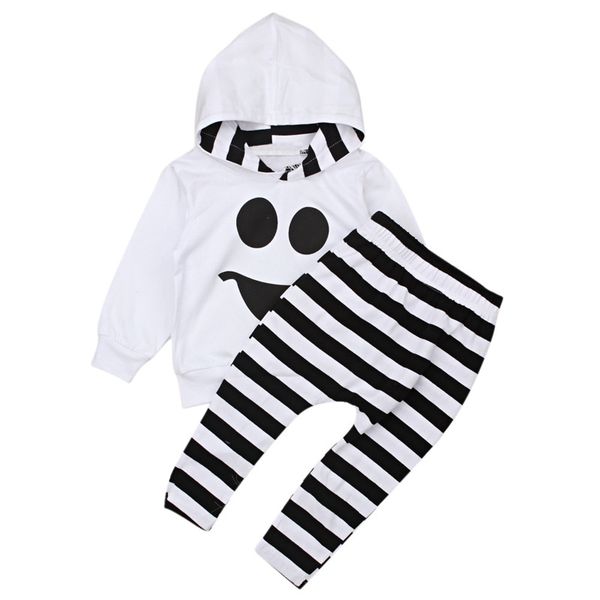 children suit europe america spring and autumn boys long sleeves halloween smiley faces stripes white and black colors
children suit europe america spring and autumn boys long sleeves halloween smiley faces stripes white and black colors