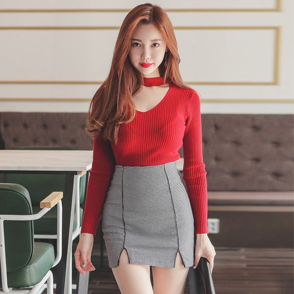 2018new women's spring autumn long sleeve knitwear v-neck long sleeve fashion sweater fashion knitwear red black xs-l, White
2018new women's spring autumn long sleeve knitwear v-neck long sleeve fashion sweater fashion knitwear red black xs-l, White