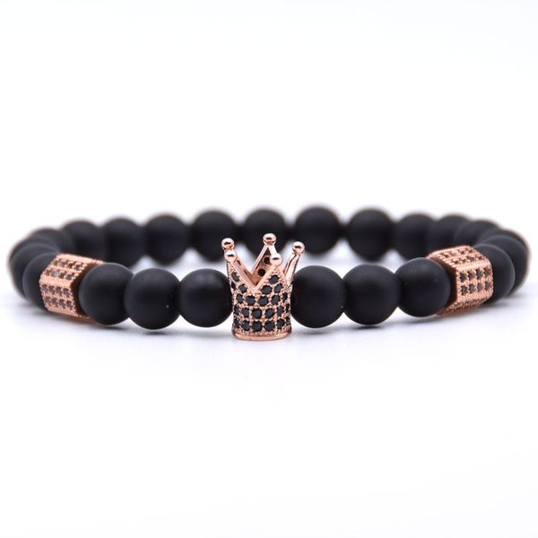2018 fashion gold king crown charm bracelet for men women cylinder 8mm matte bead bracelet jewelry gift, Golden;silver
2018 fashion gold king crown charm bracelet for men women cylinder 8mm matte bead bracelet jewelry gift, Golden;silver