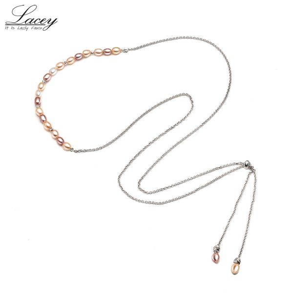 90 cm long natural freshwater pearl necklace for women,real pearl necklace jewelry long sweater chain christmas gift, Silver
90 cm long natural freshwater pearl necklace for women,real pearl necklace jewelry long sweater chain christmas gift, Silver