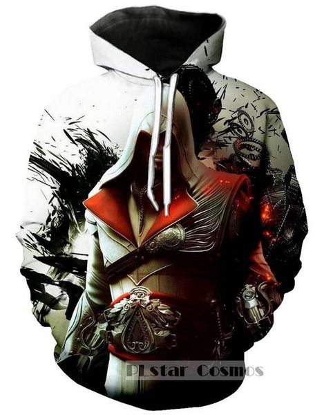 2018 fashion women/men assassins creed funny 3d print casual sweatshirt hoodies, Black
2018 fashion women/men assassins creed funny 3d print casual sweatshirt hoodies, Black