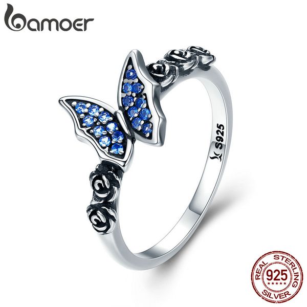 bamoer spring collection 925 sterling silver butterfly & flower blue cz finger rings for women sterling silver jewelry scr285, Golden;silver
bamoer spring collection 925 sterling silver butterfly & flower blue cz finger rings for women sterling silver jewelry scr285, Golden;silver
